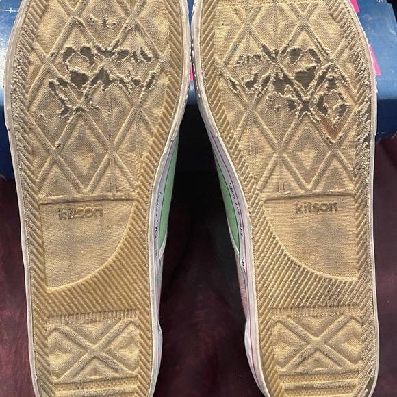 Kitson LA Green Cupcake Sneakers Size 10 - Picture 3 of 3